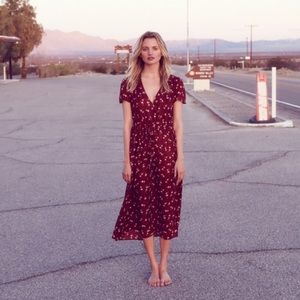 NWOT Christy Dawn Red Floral Dress